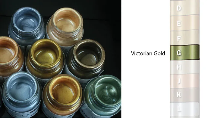 Фото Ваксы "Liquid Metal" Victorian Gold, 30мл
