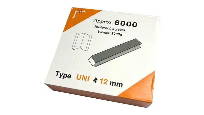 Фото Скобки (скобы) Uni Hardwood 12мм (6000шт.)
